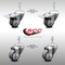 Service Caster 3 Inch SS Thermoplastic Rubber 1/2 Inch Stem Caster Total Lock Brake SCC, 2PK SCC-SSTSTTL20S314-TPRB-M1015-2-S-2 - alternate 1